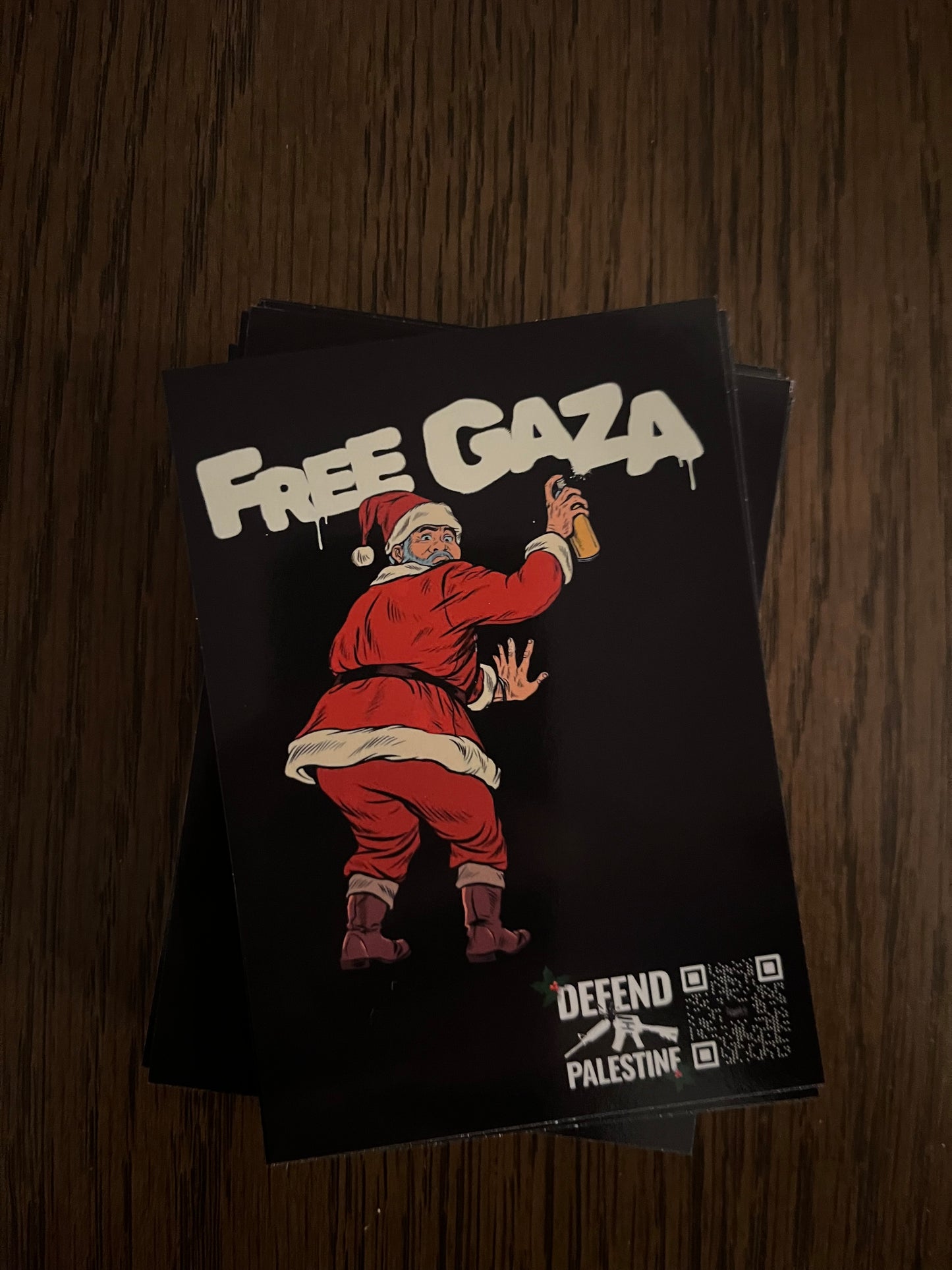 Stickers - Santa Free Gaza by Netwalker13 X @steez_is_da_man